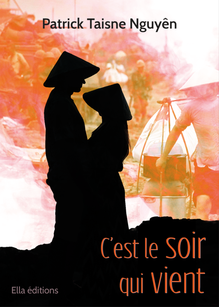 Couverture de livre roman auriane durand graphiste graphisme édition c'est le soir qui vient patrick taisne nguyen ella