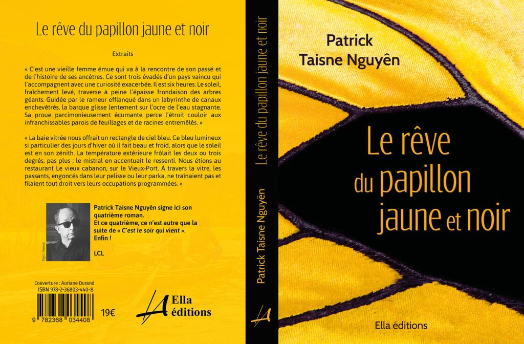 maquette de livre graphisme auriane durand patrick taisne nguyen le rêve du papillon jaune et noir