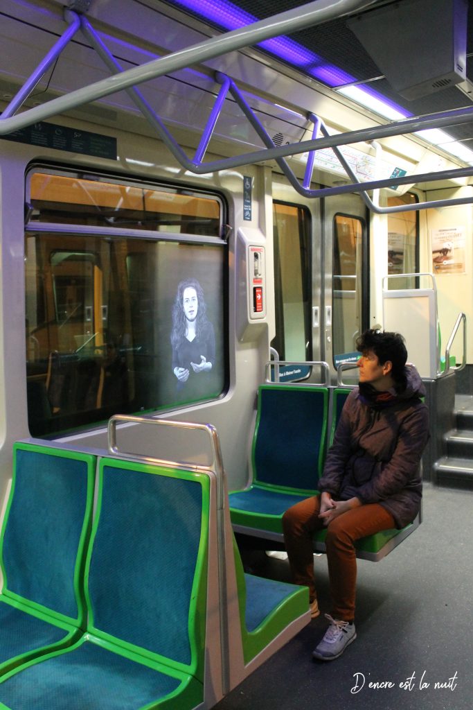 D'encre est la nuit tramways nantes semitan collectif 3h du soir auriane durand iokanaan vidéo participatif vision projection installation artistique