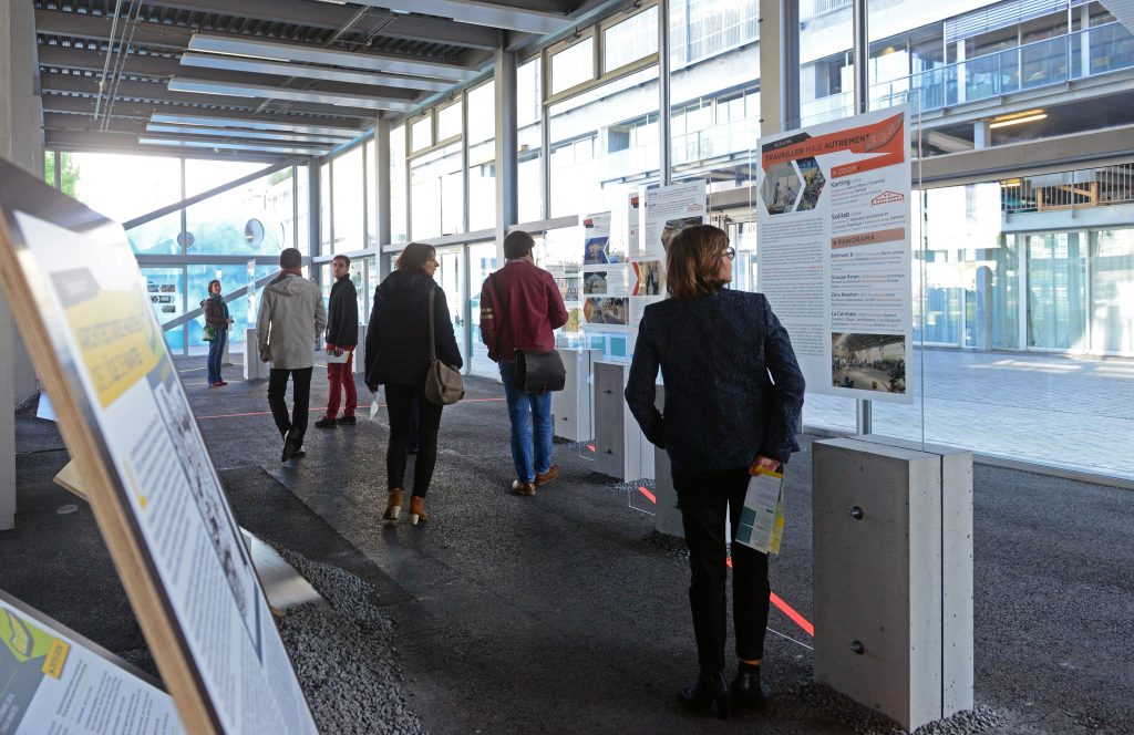 Exposition Architectures habitées de l'Ile de Nantes. Ecole Nationale Supérieure d'Architecture de Nantes auriane durand