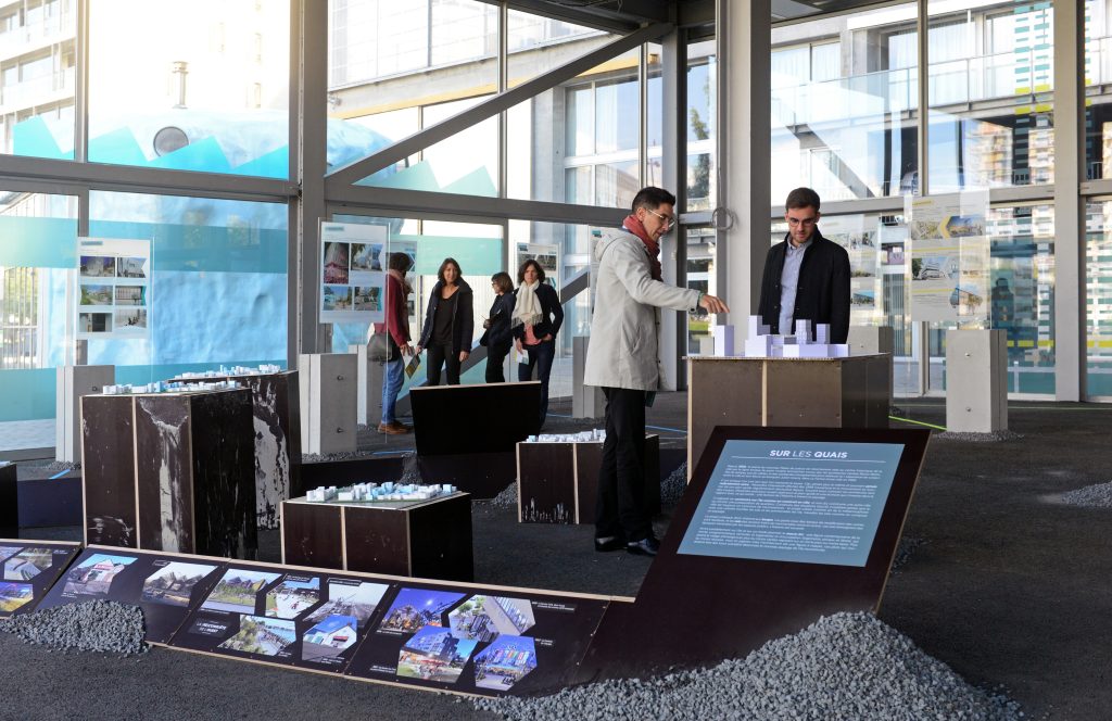 Exposition Architectures habitées de l'Ile de Nantes. Ecole Nationale Supérieure d'Architecture de Nantes auriane durand