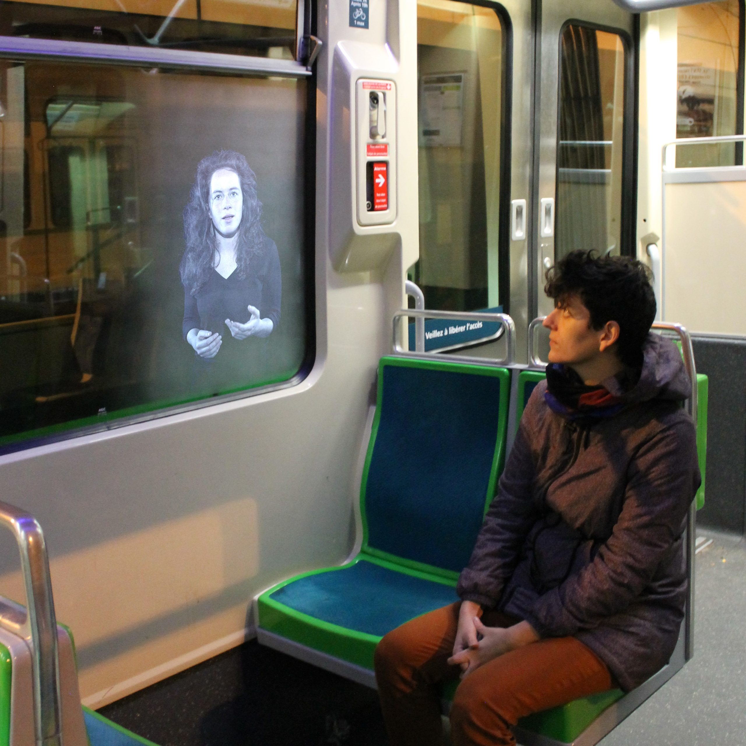 D'encre est la nuit tramways nantes semitan collectif 3h du soir auriane durand iokanaan vidéo participatif vision projection installation artistique