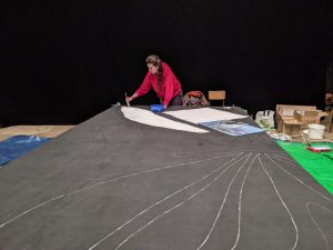 scénographie lumière uv syndrome du papillon élodie poux humour auriane durand margarita robert assis