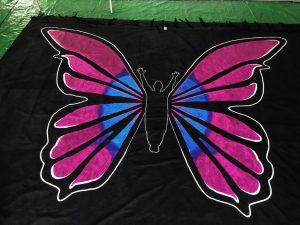 scénographie lumière uv syndrome du papillon élodie poux humour auriane durand