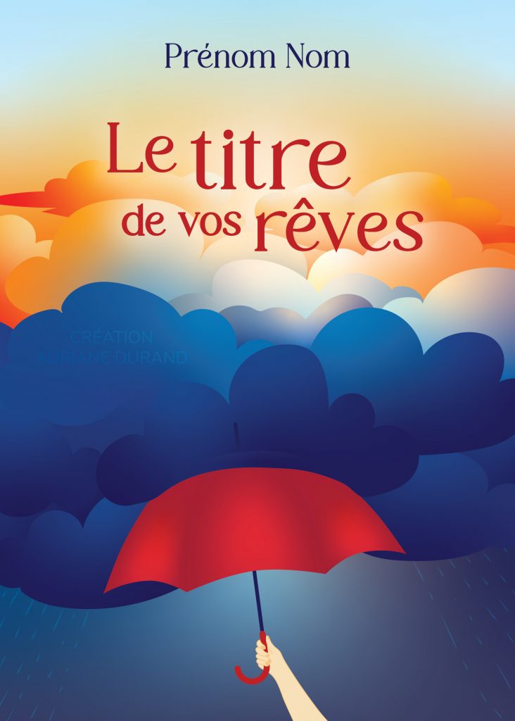 premade couverture livre chasse les nuages auriane durand pas cher feel good